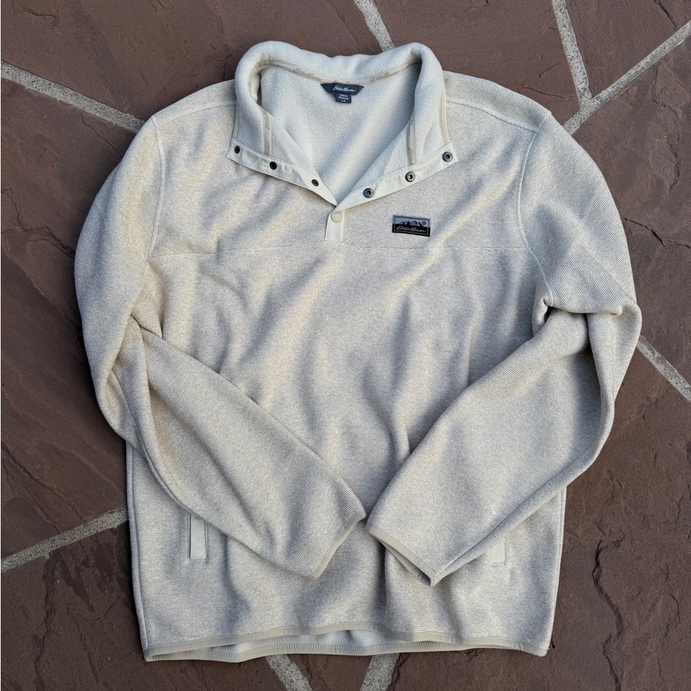 Eddie Bauer Button Up 1/4 Sweater